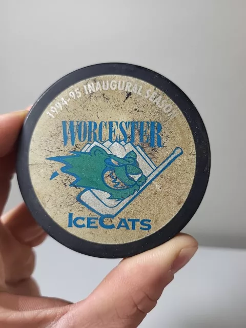 Vintage Used Ice Cats Hockey Jersey Menace Sport Minor Logo #14 XL