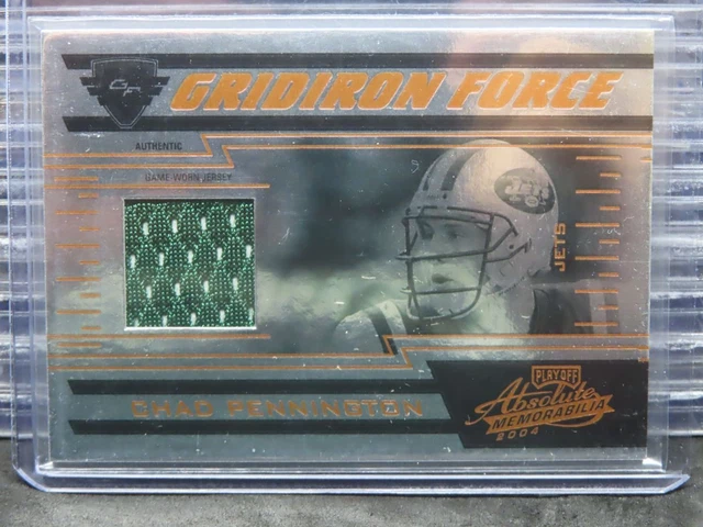 2004 PLayoff Absolute Memorabilia Chad Pennington Gridiron GU Jersey #91/100