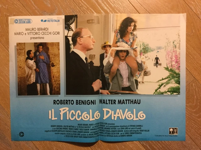 FOTOBUSTA FILM - IL PICCOLO DIAVOLO - BENIGNI, MATTHAU- 1988- Originale