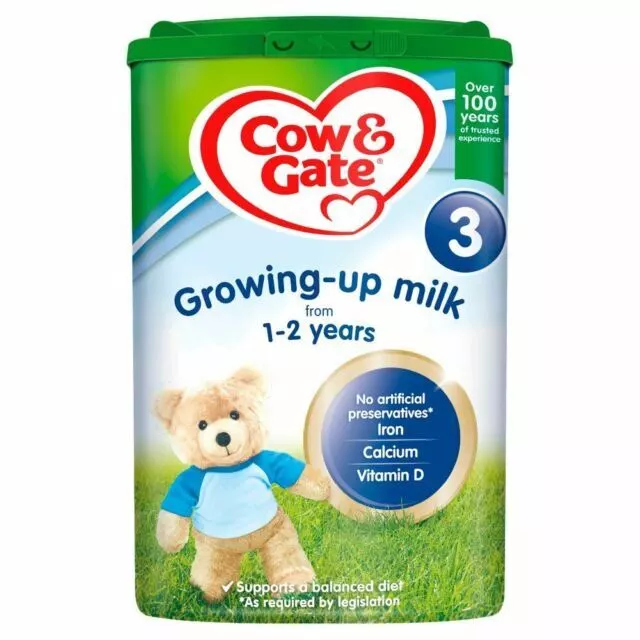 Cow & Gate 3 Toddler Milk Formula 1+ Years 800g EXP 07/2024 Onwards