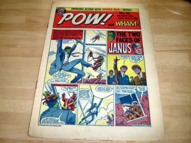 POW! and WHAM! No.60 9th March 1968 - A Power Comic - The Cloak, Spider-man, etc