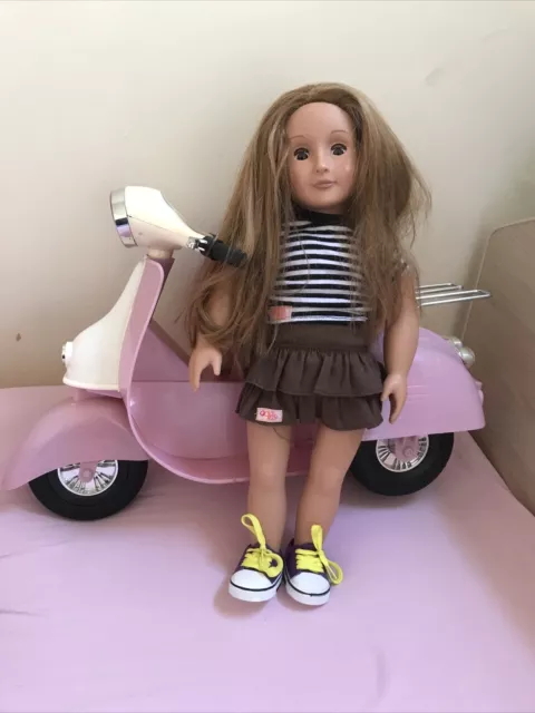 Our Generation Doll And Scooter Bike