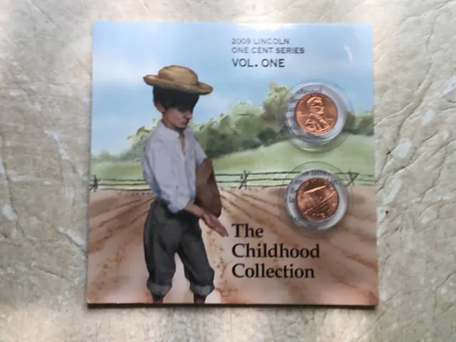 2009 Lincoln One Cent Series Vol 1  U.S. Mint Set Formative Years P&D MINT