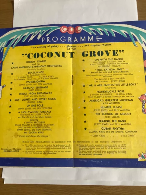 Coconut Grove The Hippodrome Blackpool 1949 2