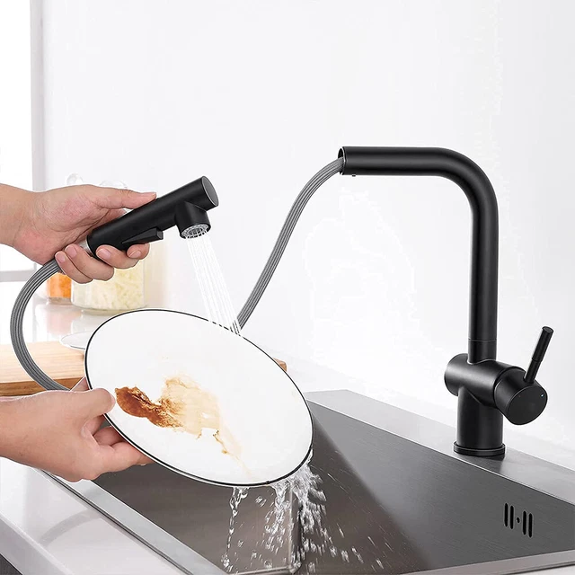 360° Küche Wasserhahn Küchenarmatur Ausziehbar Brause Mischbatterie Edelstahl