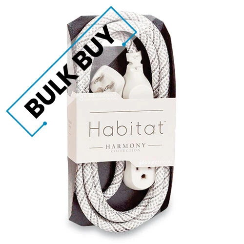 Habitat Accent Collection Braided Ac Extension Cord, 8 | Bulk order of 5 Each