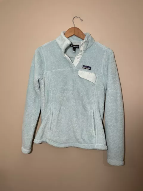 Patagonia Powder Blue Re-Tool Snap T Sweatshirt Fleece 25443 Womens Small 2