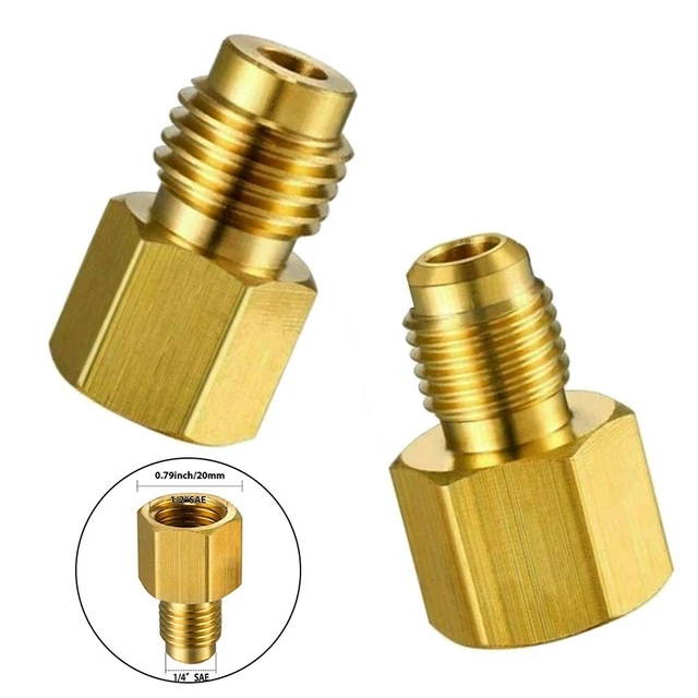 CASTEL 8330/A Connettore Valvola Da 1/4" Per Tubo 6-10 Mm SAE