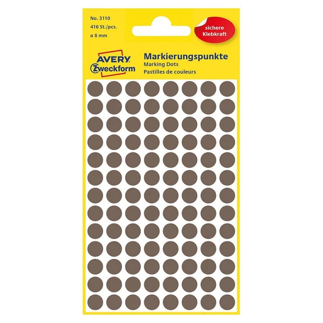 AVERY Zweckform Klebepunkte 3110 taupe Ø 8,0 mm