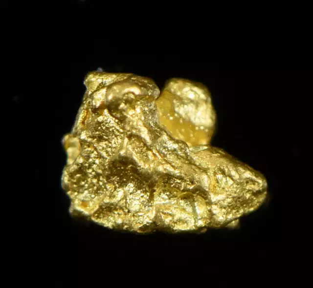 Natural Gold Nugget Australian .10 Gram Genuine