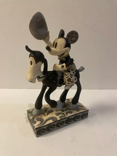 Disney Showcase Collection Mickey Mouse Howdy Pardner Statue by Jim Shore  FLAWED