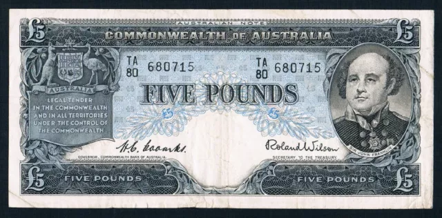 AUSTRALIA • Coombs / Wilson • Five Pounds • CBA • TA80 680715