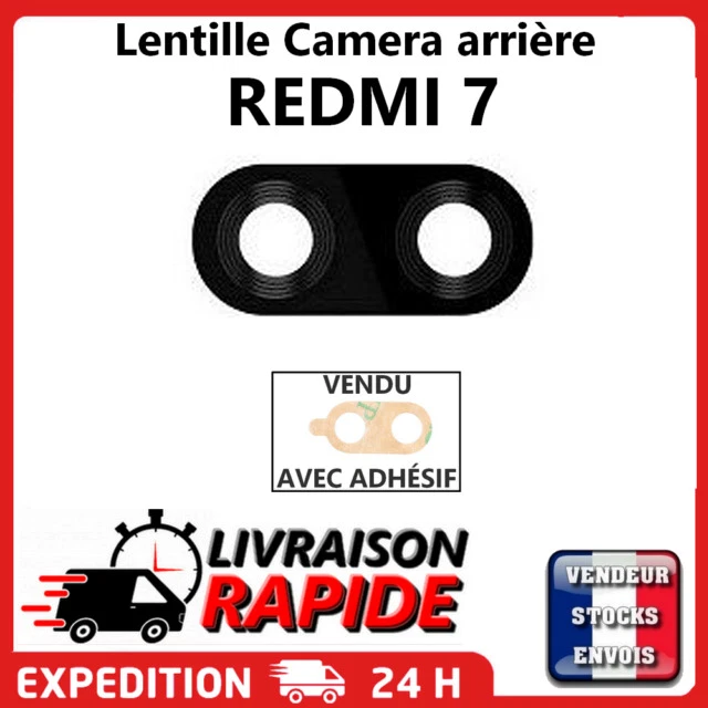 Lentille De Caméra Arrière Pour Xiaomi Redmi 7A | Verre De Protection Remplacement | Neuf Générique