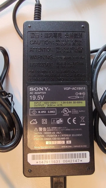 Carica Batteria Alimentatore 19,5 V SOSTITUISCE Sony VGP Ac19v37 Vgp Ac19v38 - Foto 8