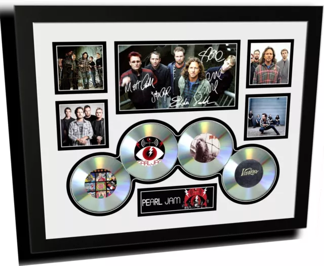 Pearl Jam Signed Limited Edition Framed Memorabilia