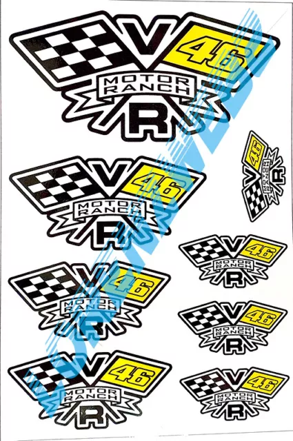 Kit adesivi MOTOR RANCH Valentino Rossi adesivo stickers motogp adesivi