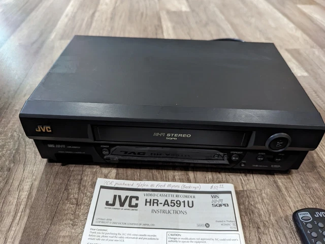 JVC HR-J610U 4-Head Hi-Fi VCR VHS Player And Recorder Hi-Spec Drive