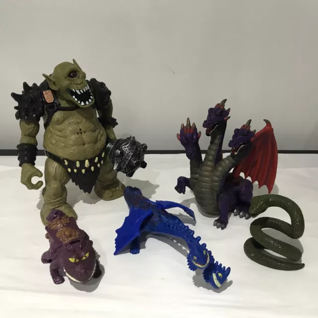 Bundle ELC Tower of Doom Mythical Fantasy Figures Ogre Troll 3 Headed Dragon