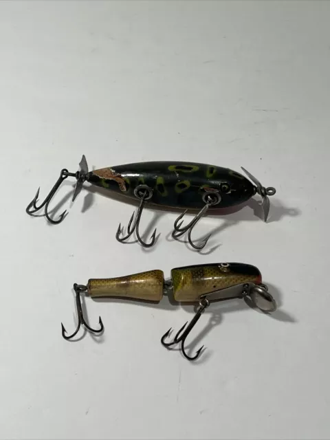 VINTAGE WOODEN FISHING Lures LOT of 2 Qty $20.00 - PicClick