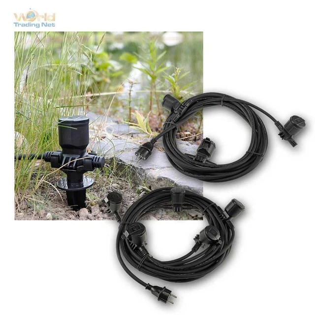 Electraline 46119 Prolunga 3 Mt Spina E Presa Piccola 10A, Nero - Sezione Cavo 3G1 Mm² - Foto 4