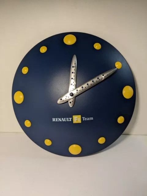 Horloge Murale Publicitaire RENAULT F1 Team - Ø33cm 2