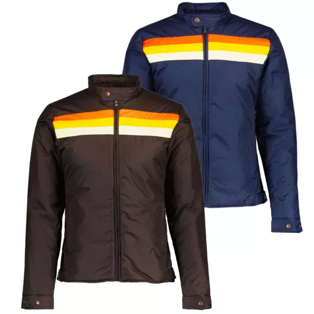 NEW MADCAP PADDED RACER RACING BIKER JACKET RETRO 70s 80s 90s DELANEY II MC402B