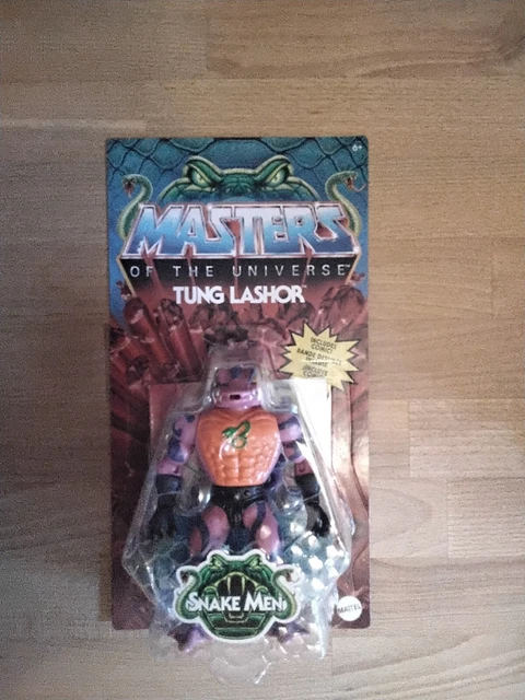 Master of the Universe Origins Tung Lashor Wave 12 Moc/OVP Unpunched Top EU Card