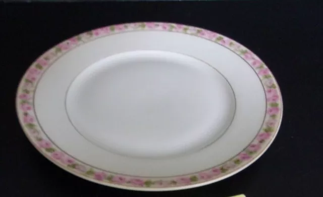 Vintage CT Altwasser Silesia  Hand Painted Bread & Butter Plate w/ Pink Roses
