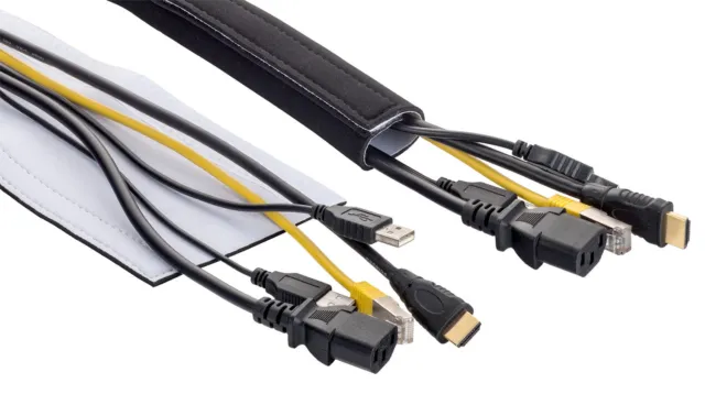 Tuyau de canal de câble en néoprène avec velcro 160 cm x 11 cm gestion de câble 2