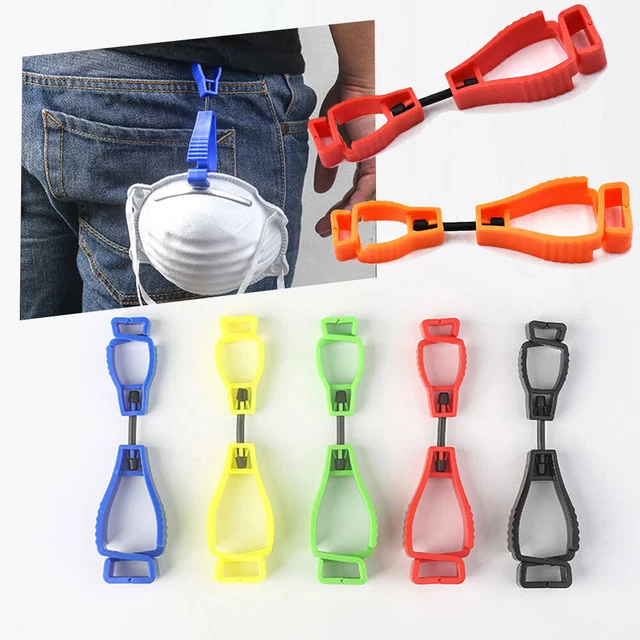 Guante de seguridad con clip para guante de plástico tipo A guantes de almacenamiento clips abrazadera