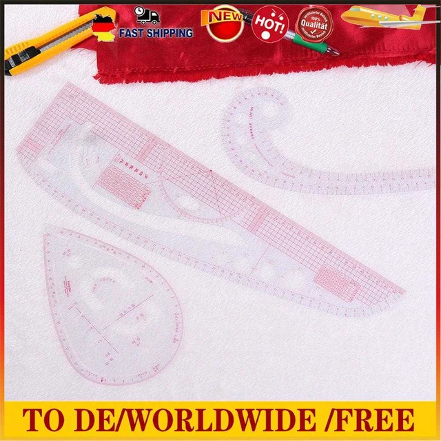 6pcs/Set DIY Multifunktions Quilting Naht nähen Patchwork Zeichnung Herrscher