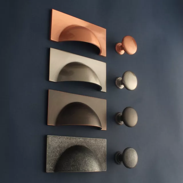 Cabinet Knobs Door Handles Kitchen Cupboard Drawer Pulls Copper Nickel Brushed