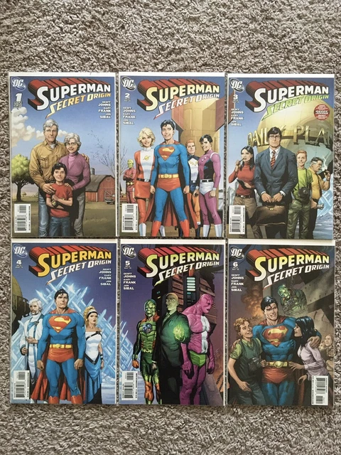Superman: Secret Origin 1 2 3 4 5 6 (DC Comics, 2009) Johns, Frank NM- 9.2