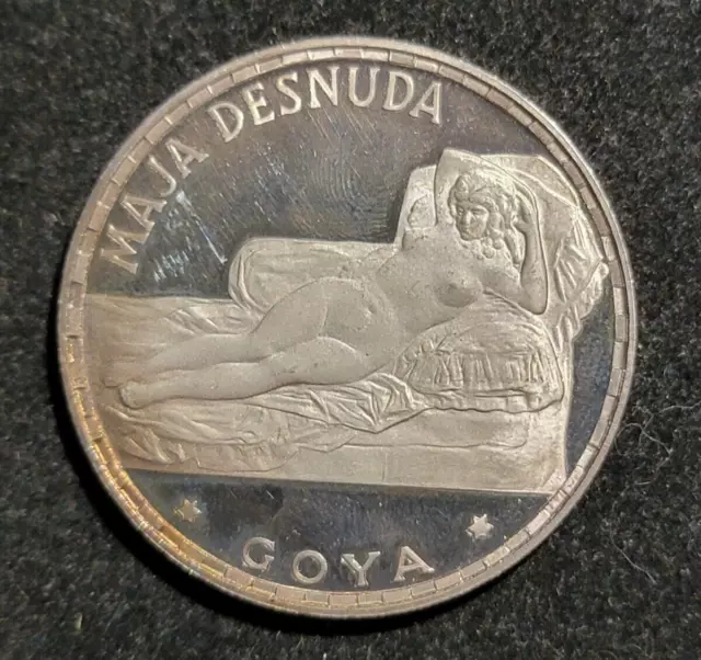 1970 Equitorial Guinea 100 Pesetas Goya Maja Desnuda