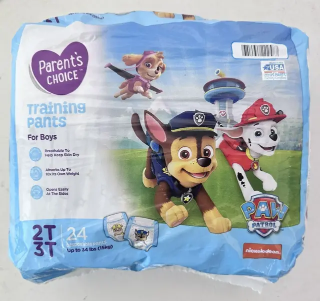 Parent's Choice Training Pants for Girls, Paw Patrol - Size 2T-3T (94