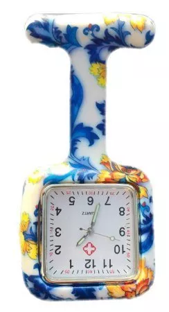 Boolavard® TM Nurses Fashion Coloured Patterned Silicone Rubber Fob Watches