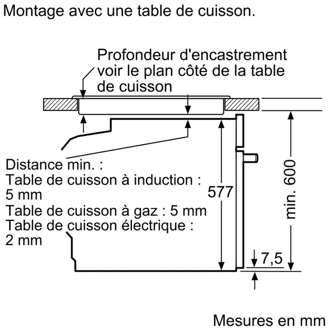 Bosch Four intégrable 71l 60cm a+ pyrolyse blanc 5