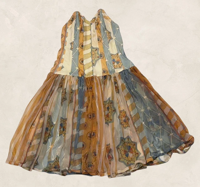 Jupe Droite En Jean Fantaisie Marithé François Girbaud - Taille 38, Bleu Foncé/marron, Occasion Très Bon état