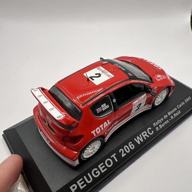 Peugeot 206 WRC Burns Rally Monte Carlo 2002 IXO Ref RAM069