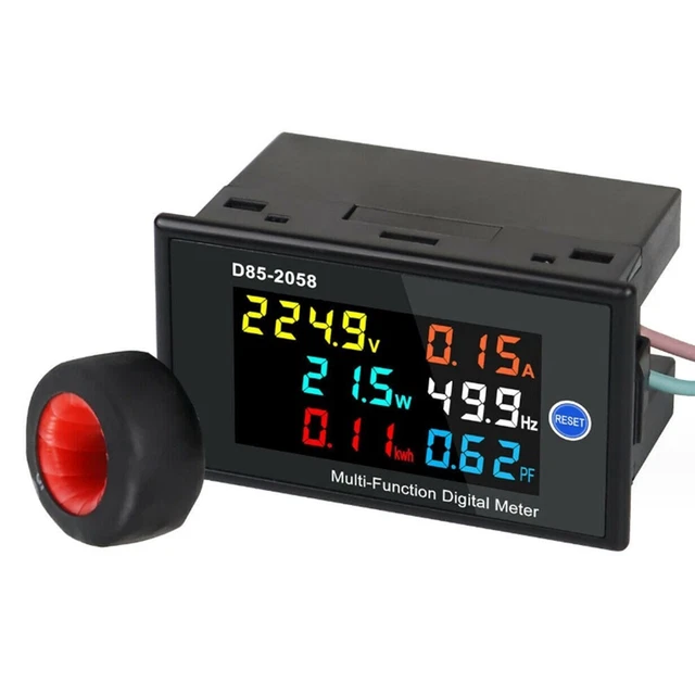 Display LCD a colori Misuratore di corrente digitale per misurazione potenza D852058