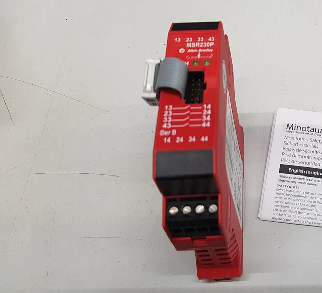 ALLEN BRADLEY MSR230P Guardmaster Safety Relay 4NO, 24VDC, 250VAC 3A