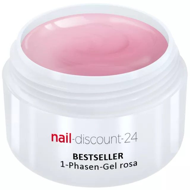 UV-Gel 1-Phasen-Gel rosa 5ml 3-in-1 Allround Versiegler Aufbau Grundierung Haft