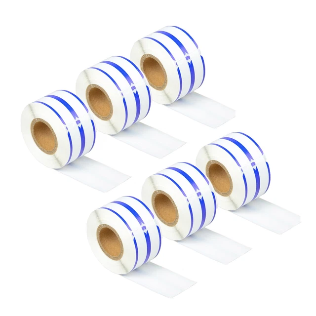 6 Roll 260 Blue Strips File Folder Label 30275 For DYMO 450 400 9/16" x 3 7/16"