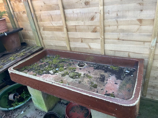 antique stone trough