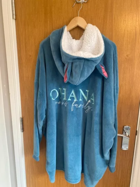 Disney Lilo & STITCH SNUDDIE Hood Oversize Blanket Hoodie Oodie Snoodie One Size