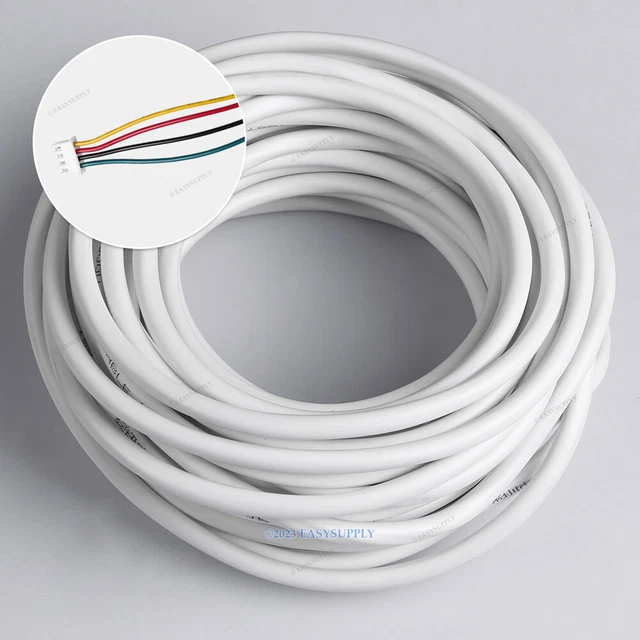 10m 0.3mm² Câble 4 Fils PVC Isolé Utile à Sécurité Domotique Interphone Vidéo