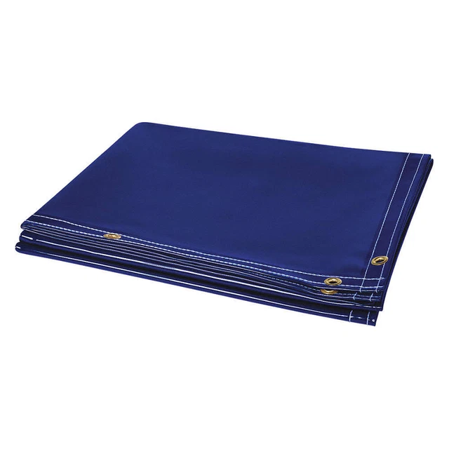 STEINER 325-6X10 Welding Curtain, 6 ft H, 10 ft W, Blue