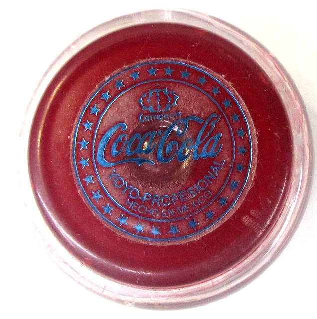 VINTAGE CAMPEON COKE COCA COLA Soda "Professional" toy RED yoyo yoyo