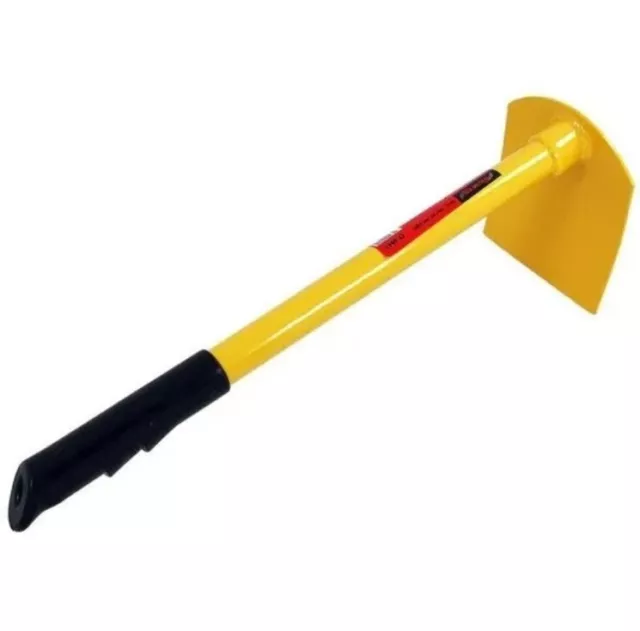 43cm long Garden metal Hoe Digging tool with Steel Handle heavy duty yellow 4941