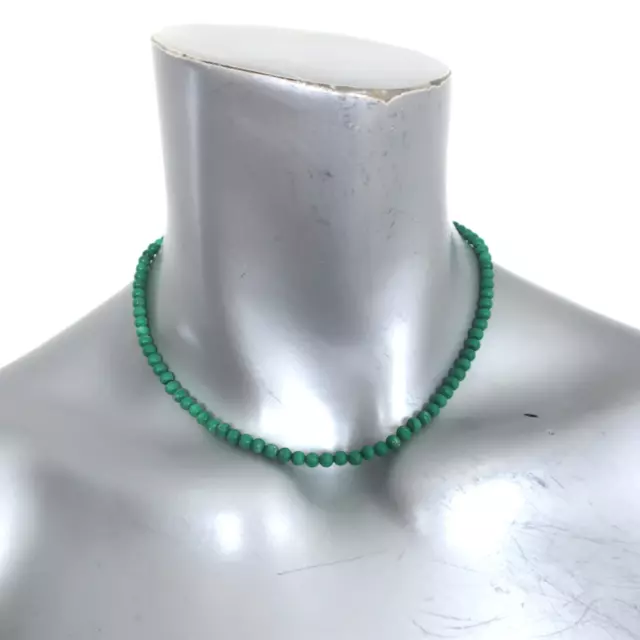 Mateo Malachite Beaded Choker Necklace 14k Gold NEW 2